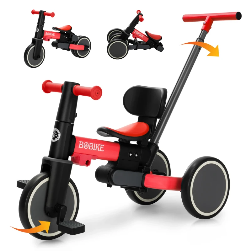 5-in-1 Tricycle for Toddlers 18 Months to 5 Years Kids Bike with Upgraded Pedals