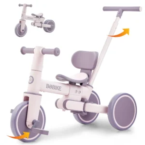 5 in 1 Tricycle for Toddlers 18 Months to 5 Years Old Toddler Bike Kids Tricycle with Push Handle and Backrest