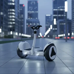 550W Electric Balance Bike with Dual-Wheel Design Leg Control Armrest Body Sensing 15km/h PVC for Children Adults 75kg Max Load