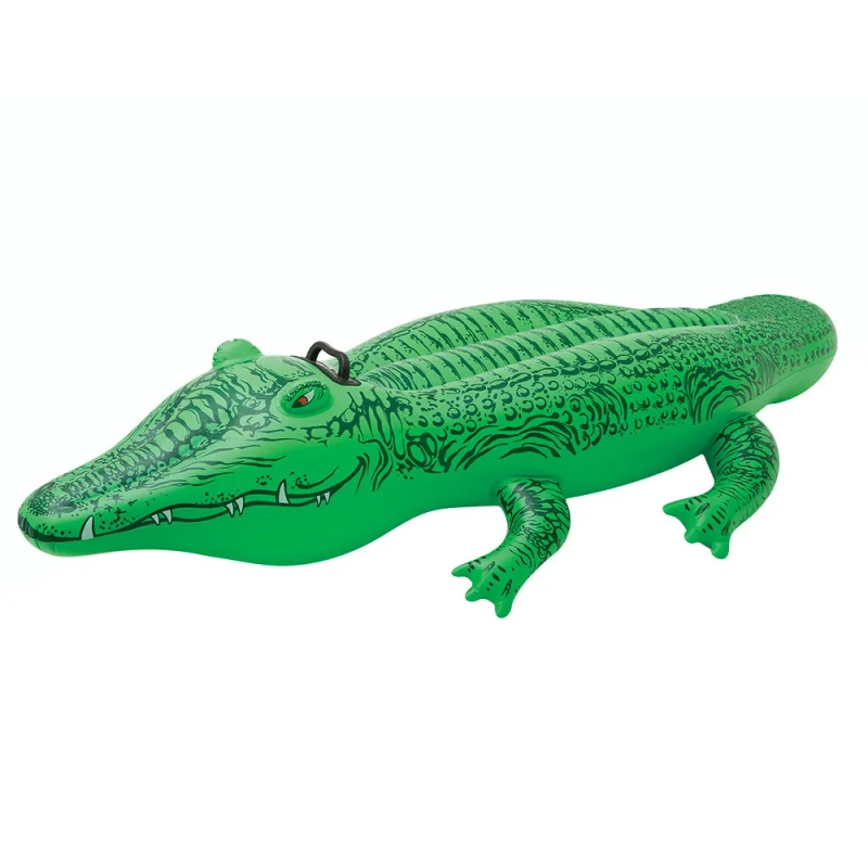 58546 Cross border Inflatable Water Toy Water Item Crocodile Mounted Animal Floating Row