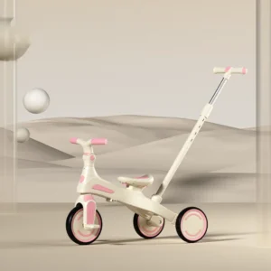 6 in 1 Baby’s Tricycle Toddler Trike with Adjustable Push Handle, Reversible Seat and Canopy Suitable for Outdoor Activities