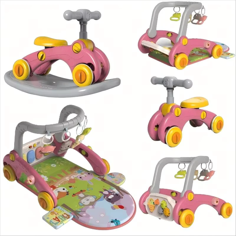 6 in 1 Montessori Baby Piano Mat Multi Function Pedal Activity Gym Early Education Fitness Walker and Activity Mat for Baby