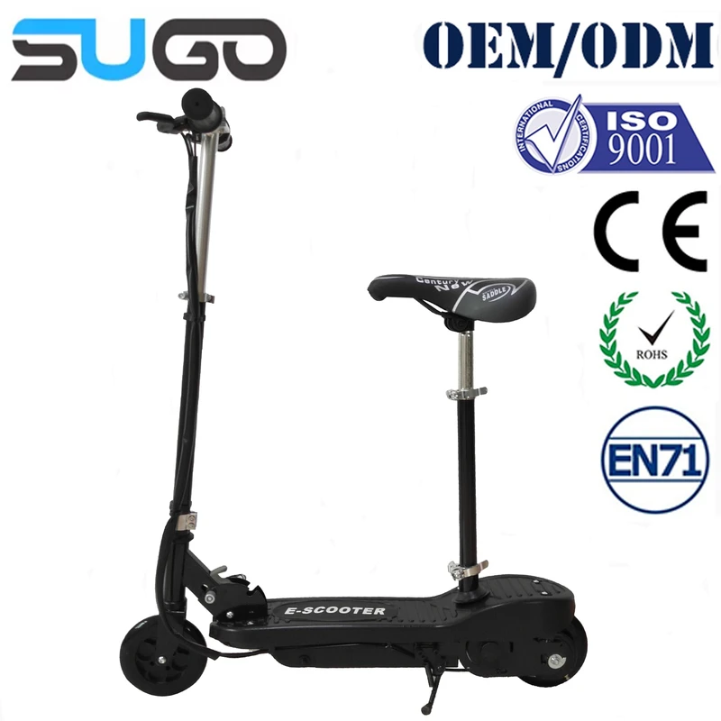 70 Kgs Max Load Kick Electric Scooter Foldable 120W Electric Scooter for Kids with Adjustable Saddle Height
