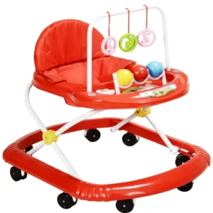 8 Plastic Wheels Simple Music Adjustable Seat Height Baby Walker