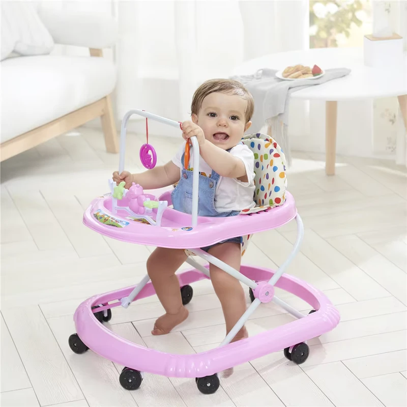 8 Plastic Wheels Simple Music Adjustable Seat Height Baby Walker China