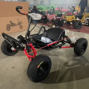 90cc 2 Stroke Gas Powered Racing Go Kart 35km/h 180kg Load Capacity Children and Adults Parks Entertainment Kart