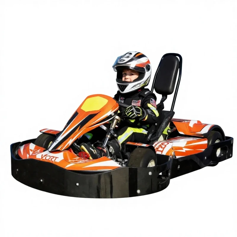 90cc Go Kart for Adults Professional Rental Kart Racing Gasoline Powered Single Seater