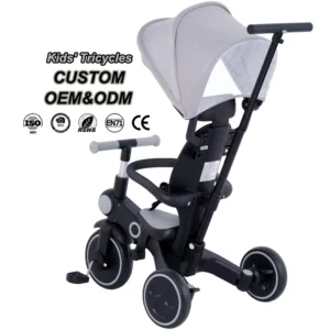 9IN1 Multi functional Tricycle Toddler Baby Children Tricycle 3 Wheel Kids Trike Transfer to Balance Bike for Child
