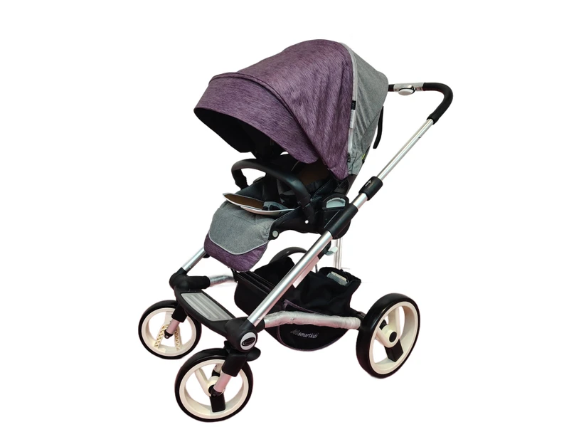A1smartkids SB-019 Foldable Aluminum Alloy 3-in-1 Baby Stroller Pram Travel System Baby Carrier Adjustable Design Detachable