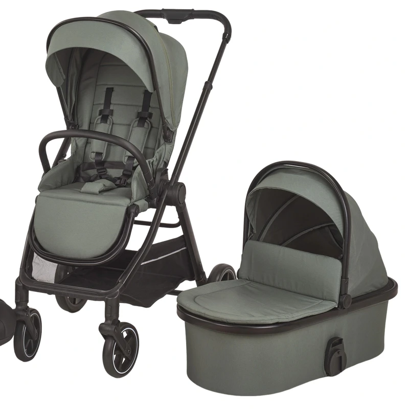 A5 Premium 3 in 1 Modular Baby Travel System Reversible Bassinet Stroller Car Seat Compatibility Aluminum Alloy Frame Foldable