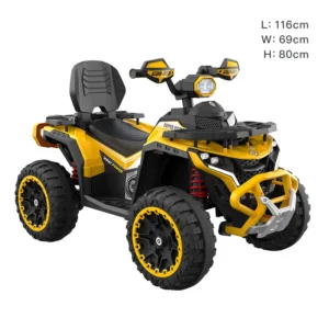 ATV 12V Kids Electric Ride-On Car Battery Operated Plastic Construction for 2 to 4 Years Unisex Toy