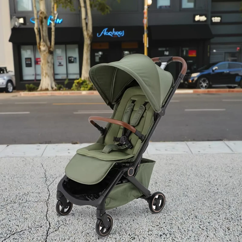 Abon BS6020 Factory Direct Lightweight Aluminum Alloy Frame Foldable Baby Stroller EN1888 1 Certified Portable 0 3 Years Cabin