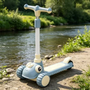 Adjustable 3 PU Wheel Kick Scooter for Kids Removable Foot Pedal & Lightweight Children Scooter for Toddlers Ages 3 8