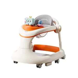 Adjustable 3 in 1 Activity Baby Push Walker Swivel Wheel Seat Trotter for Ages 6 Months Baby Walking Chair