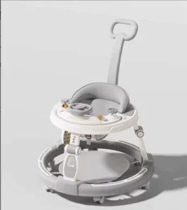 Adjustable 3 in 1 Luxury Activity Baby Push Walker Simple Swivel Wheel Seat Trotter Walking Chair