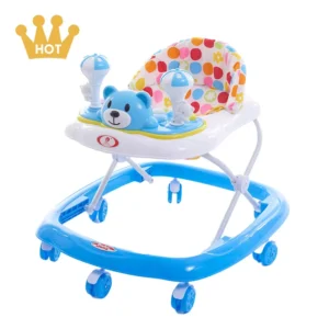 Adjustable Design Multifunction Cartoon Baby Walker with Wheels