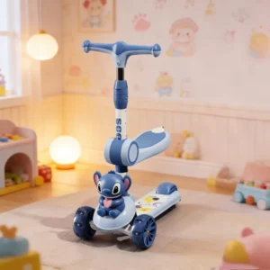 Adjustable Foldable Height Three Wheel Kids’ Scooter Modern Outdoor Durable Birthday Gift