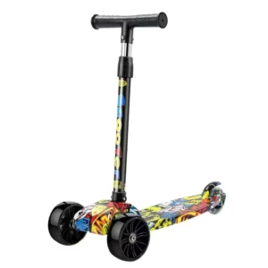 Adjustable Foldable Height Three-Wheel Kids’ Scooter Modern Outdoor Light Durable Birthday Gift