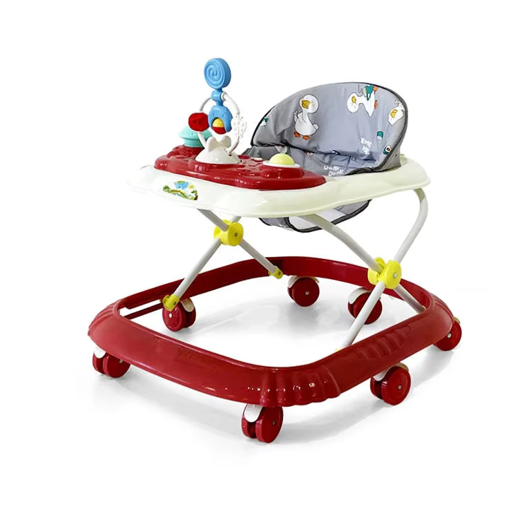 Adjustable Go Cart Walker Baby Walker 3 in 1 Rolling Baby Walker
