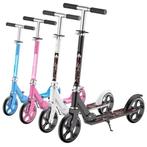 Adjustable Handlebar Scooter Kids 2 Big Wheels Children’s Scooter Sturdy Steel Frame Foldable Kids’ Kick Scooter