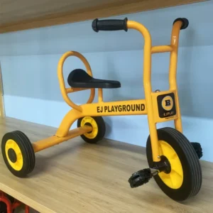 Adjustable Seat Children’s Tricycle with Steel Fork Non-Inflatable Wheels Outdoor Playground Equipment for 2 Years Old