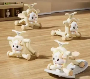 Adjustable Speed Baby Roller Coaster Walker with Lights Music Exercise Vehicle to Improve Baby’s Balance Ability Toys