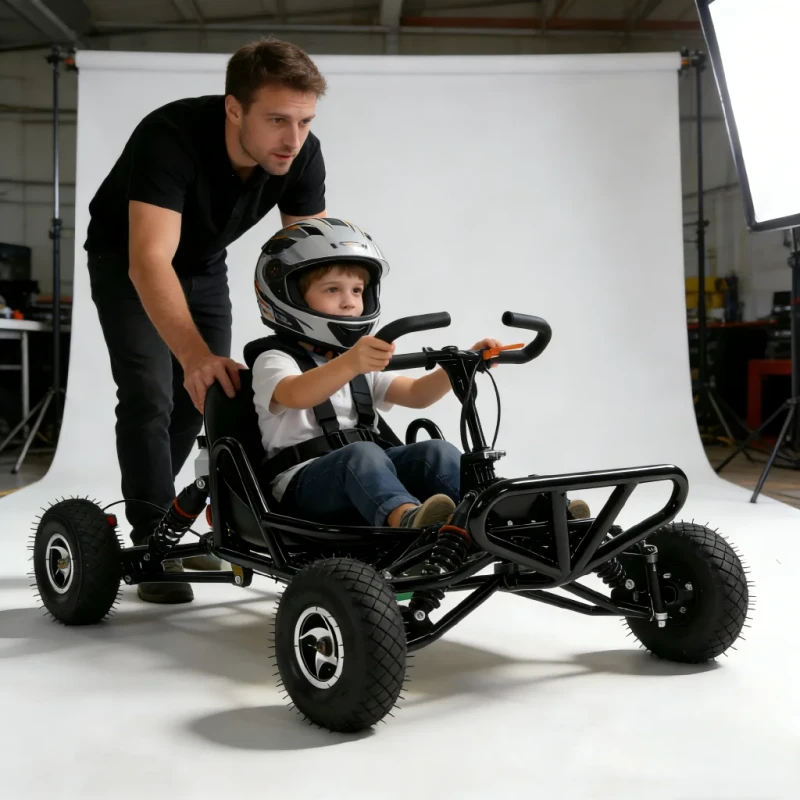 Adult Dune Buggy Car 4x4 with Gas-Powered 200cc Automatic Go Kart 35km/h Max Speed for Off-Road Adventure