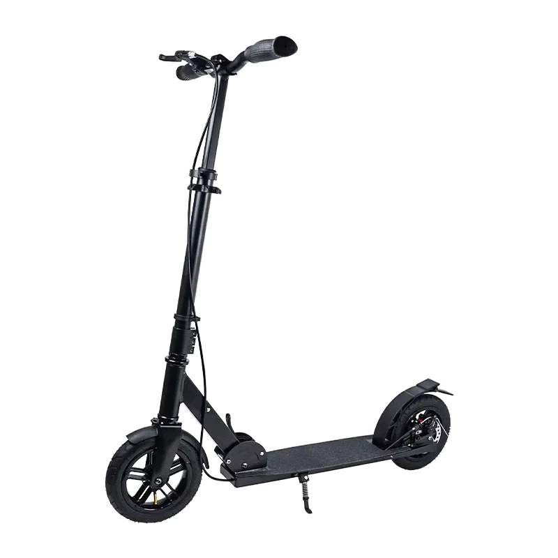 Adult Foldable Urban Kick Scooter with 200mm Air Tires Disc Brake System Aluminum Frame Customizable Colors