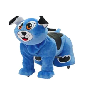 Adult Kids Stuffed Animals on Wheels Shopping Mall Plush Ride On Animal Toy Coin Operated