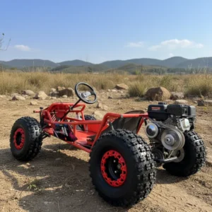 Adult Racing Four Wheel Gas Powered Off-Road Kart 212cc Four Stroke Engine and Shock Absorption for Outdoor Drifting