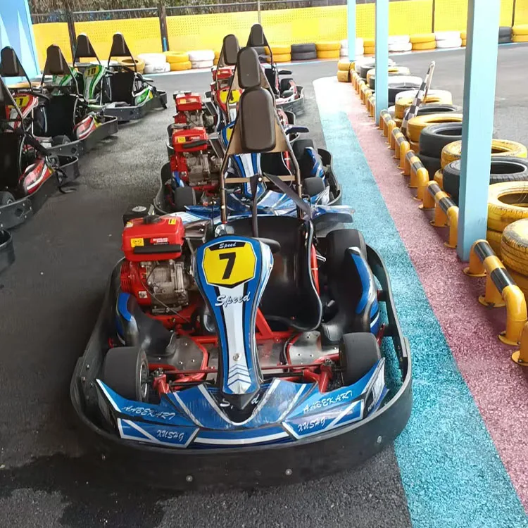 Adult Racing Go Kart 4 Stroke Gas Powered Drive Outdoor Use Red Modifiable Li Ion Battery 60km h Max Speed
