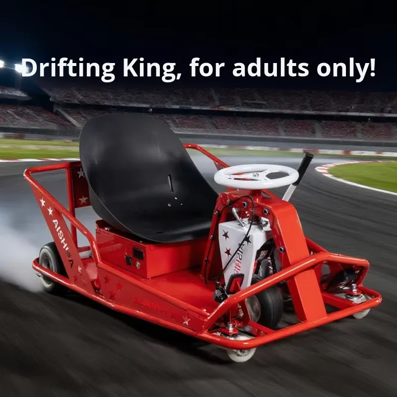 Adult Steering Wheel Pedal Electric Drift Car 25km/h Agile Steering Easy to Drive Outdoor Racing Electric Drift Kart