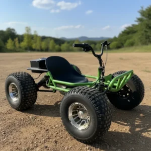 All Terrain Electric Drift Kart with 10 Inch Aluminum Tires 20 km Range Professional Grade Four Wheel Kart for Track Racing