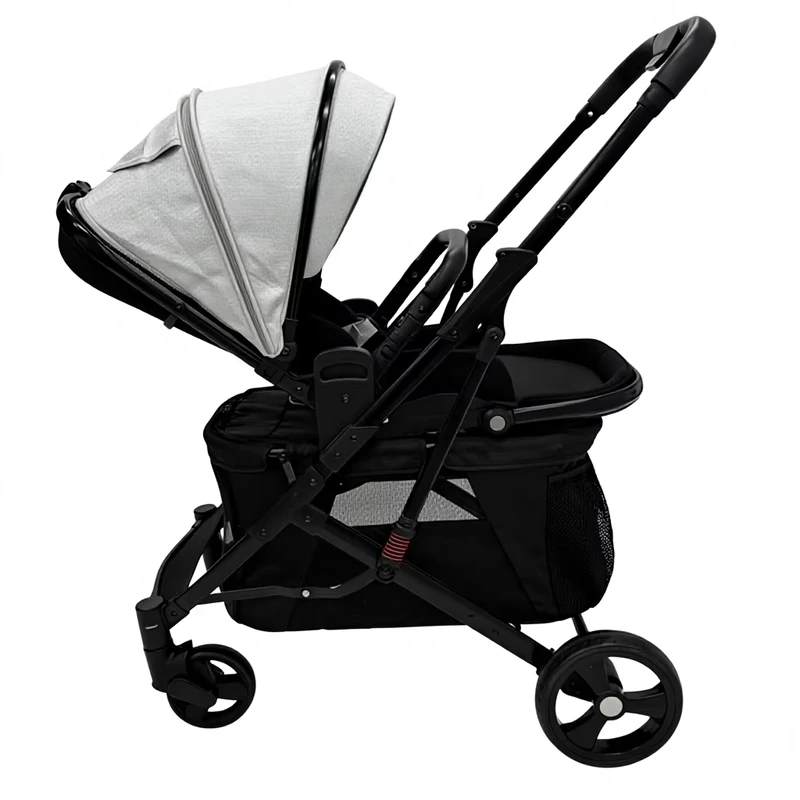 All in One Convertible Pet Stroller for Dogs and Cats Adjustable Foldable Travel Wagon