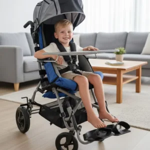 All-terrain Pediatric Manual Disability Folding CP Cerebral Palsy Wheelchair Recliner Baby Stroller for Children and Adults