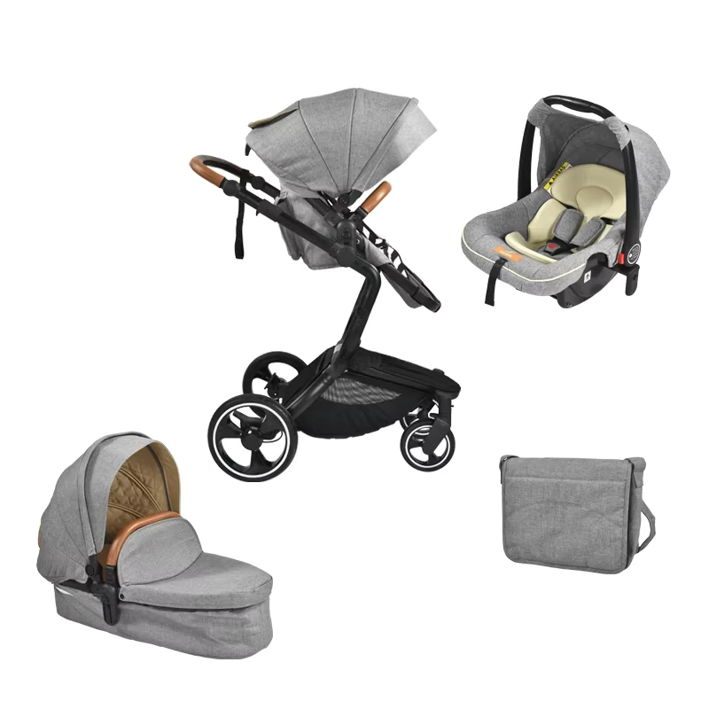 Alum Baby Pram Baby Buggy 3 in 1 Baby Stroller with EN1888 and F833 Certificate