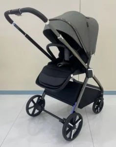 Aluminium Alloy Frame Baby Stroller Can Sit Can Recline One Button Automatic Folding