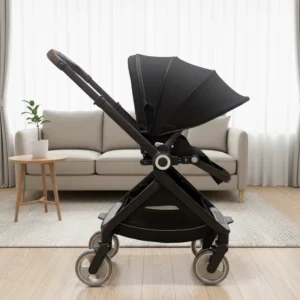 Aluminium High View 3 in 1 Baby Stroller with Carry Cot Easy Folding EN1888 Certified BP168 2 for Newborn