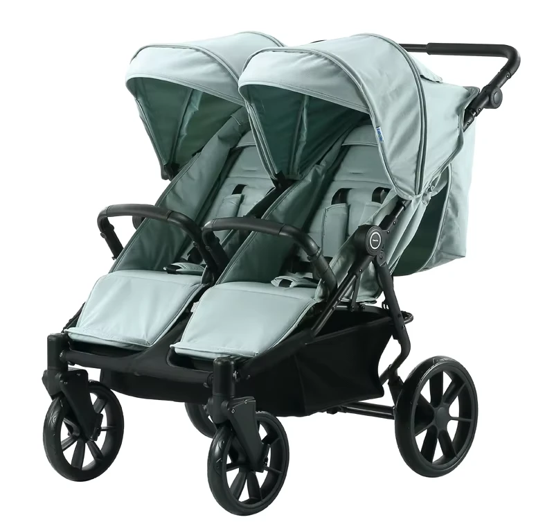 Aluminum Double Baby Stroller Twin Stroller 3 in 1 Baby Pram for Two Kids Wagon Stroller 4 Seat With CPC Certificate