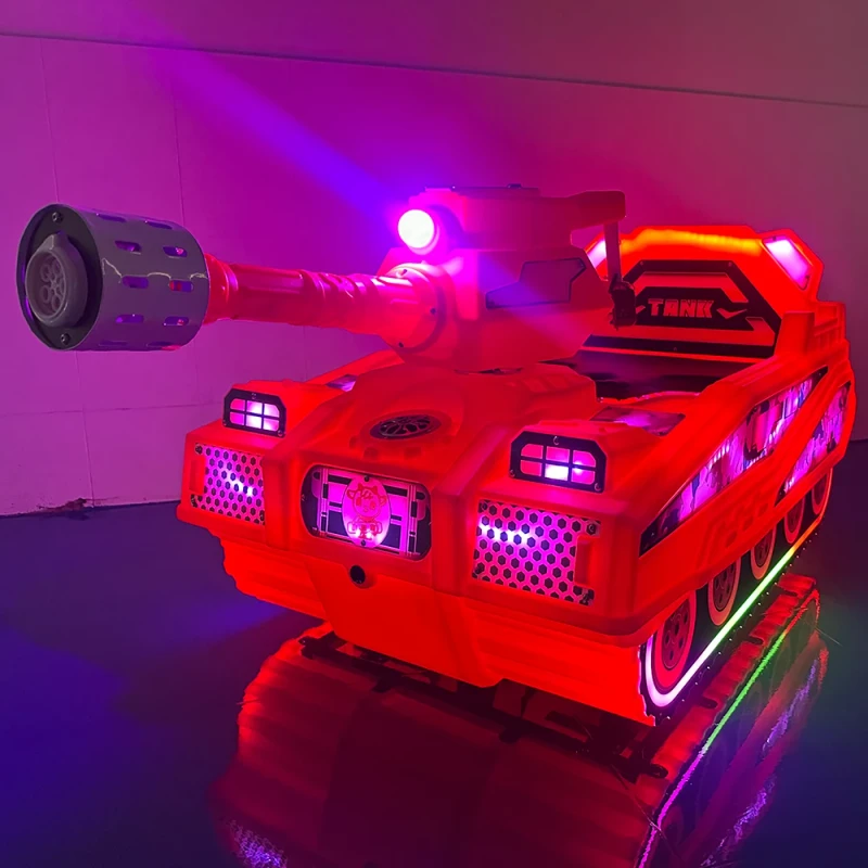 Amusement Electronic Kiddy Ride Drifting Shared Bubble Car 24 Volt Big Kids Toys Ride-ons Bumper Outdoor Square Park Tank Car