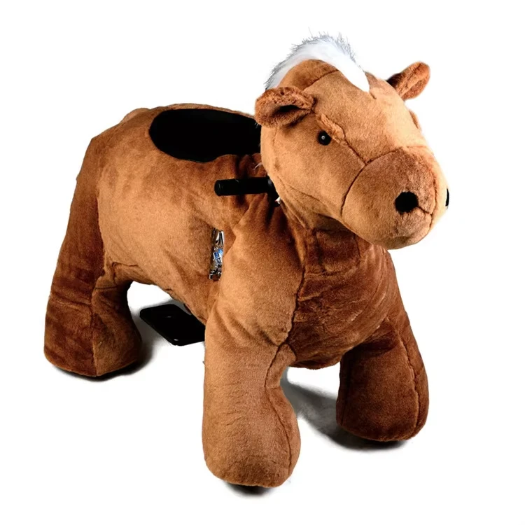 Amusement Equipment Plush Animal Electric Scooter Ride On Toy for Kids & Adults CE Certified 12V Battery 8 13 Years
