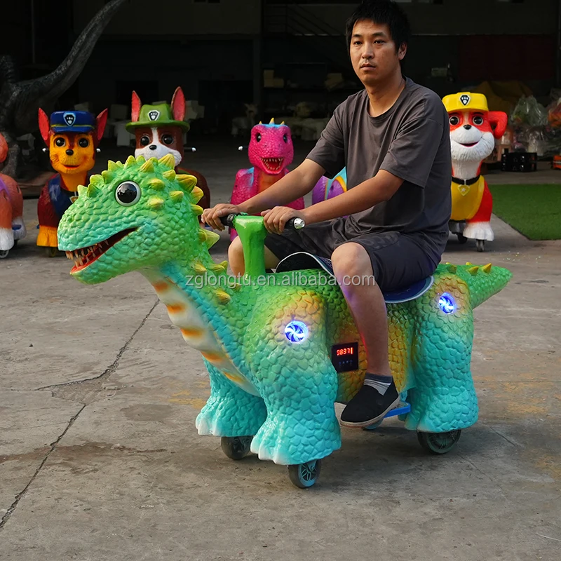 Amusement Park Fairground Event Kids Rideable Dinosaur Motorized Car