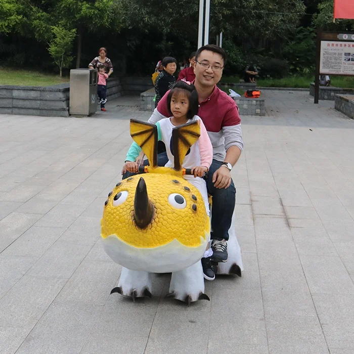 Amusement Park Kid Rides Dinosaur Mechanical Car Game Outdoor Indoor Waterproof Shopping Mall Ride with Brushless Motor