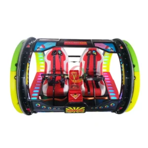 Amusement Park Rides 2 Seats 360 Degree Happy Rolling Car Outdoor Playground