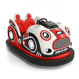 Amusement Red And White Children’s Bumper Car Coin Operated Kiddie Ride Arcade Game Machine