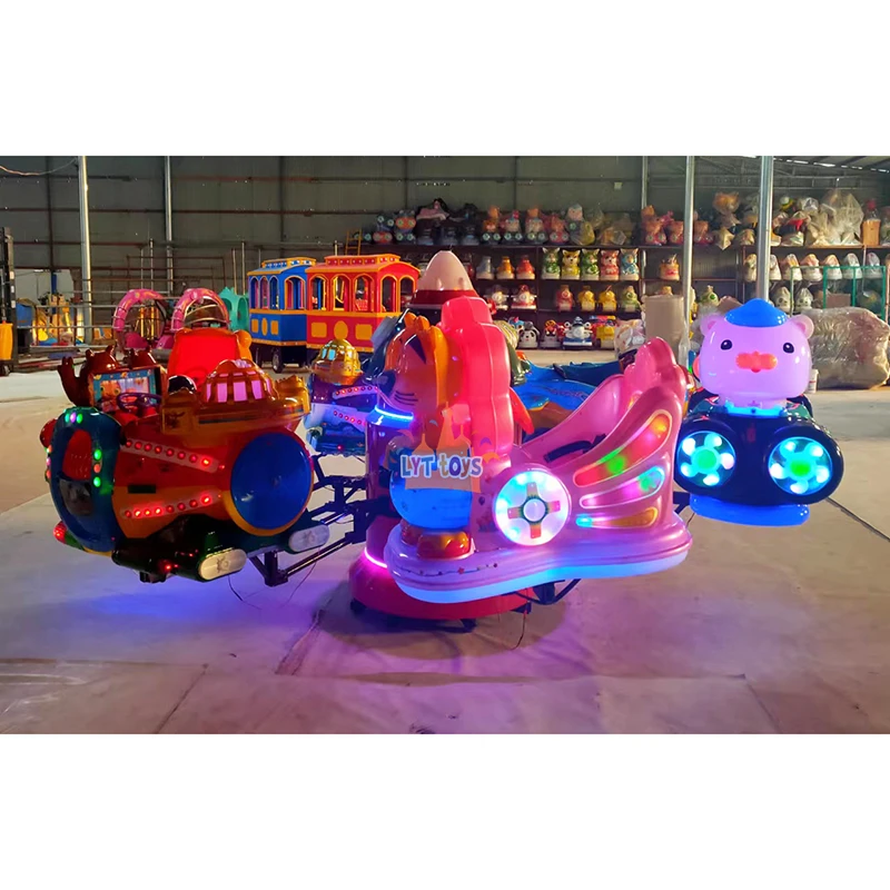 Amusement Ride on Car Carousel Rides Motorcycle Outdoor Merry Go Round for Kids