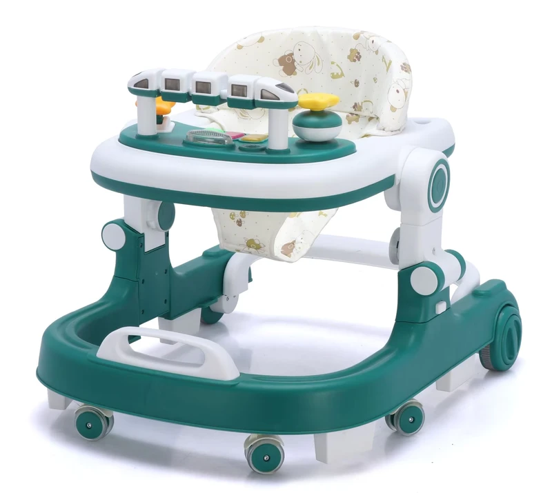 Andaderas Para Bebes Newborn Walker for Baby Folding Plastic Music Push Baby Walker 4 in 1 with Wheels and Seat