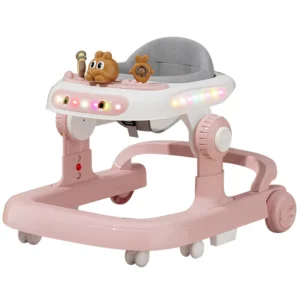 Andadores Para Bebe Kids Walker Baby Music Foldable Children’s Baby Walker 4 in 1 With Wheels and Seat