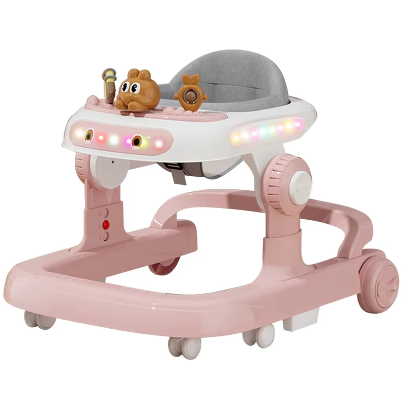 Andadores Para Bebe Kids Walker Baby Music Foldable Children's Baby Walker 4 in 1 With Wheels and Seat