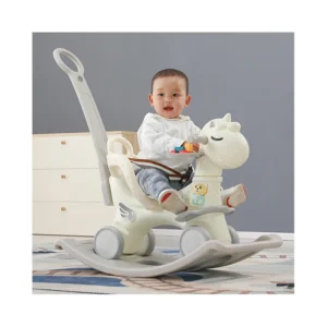 Animal Design 4 Wheels Plastic Sliding Rider Rocking Horse 3 in 1 Children Walker Kids Ride on Rocking Horse